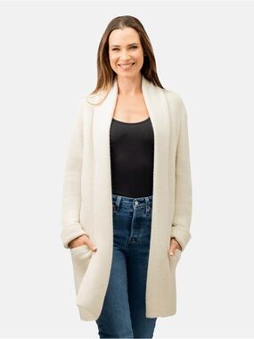 Simply Natural Jena Alpaca blend Long Cardigan- One Size-Warm-Made to Last